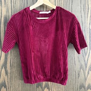Bishop & Young • Velvet Ribbed Top
